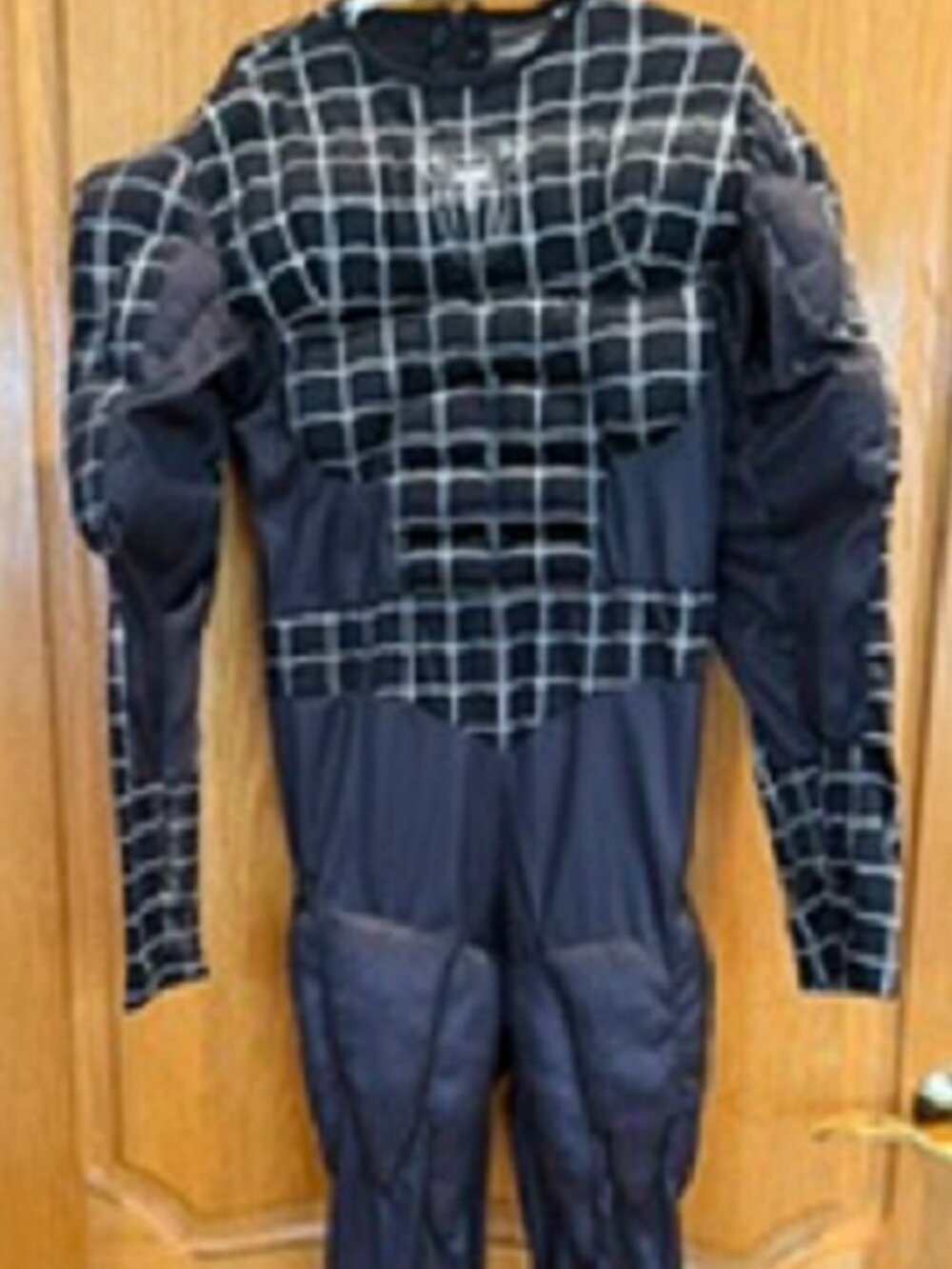 Kids 2007 Spider-Man 3 Movie Black Halloween Costume Full Body Jumpsuit Sz:7-8